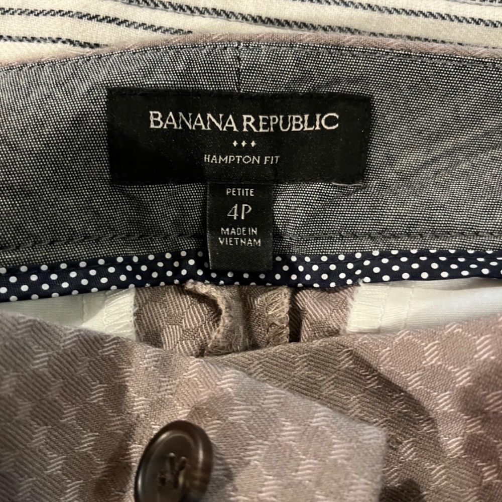 Banana Republic Tan Hampton Cropped Pants 4 - Picture 4 of 4